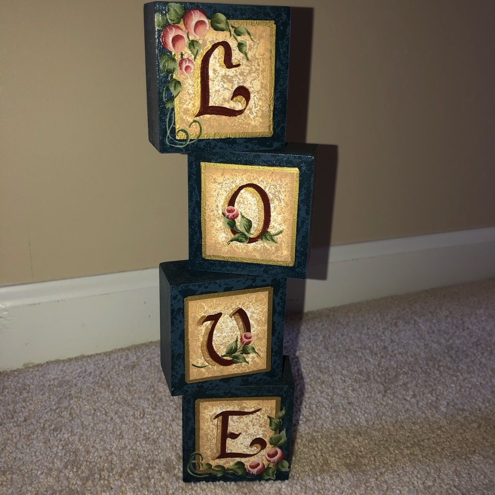3/25 LOVE Block Letter Decor